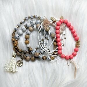 Stretchy Beaded Bracelet Set